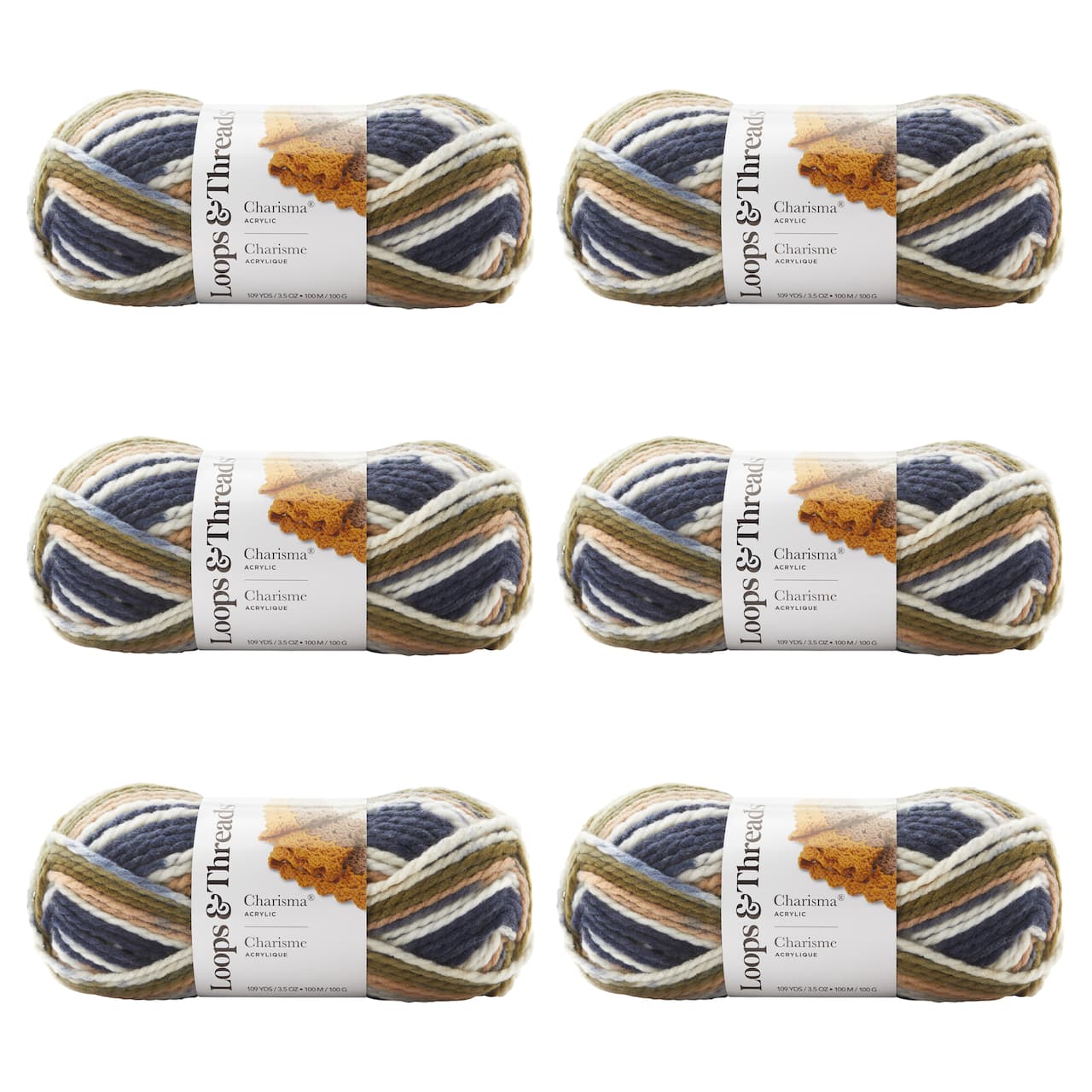 6 Pack: Charisma® Yarn by Loops & Threads®